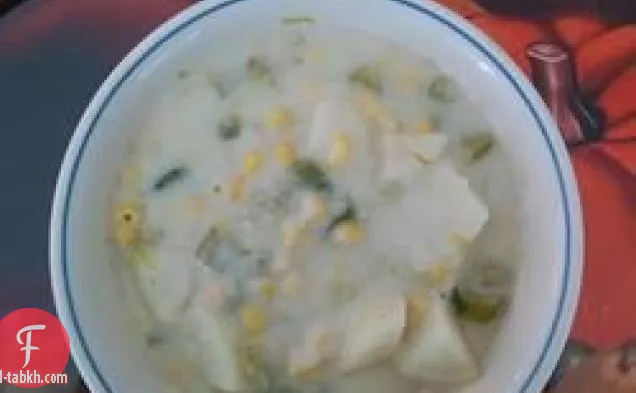 حساء الذرة الخالي من اللاكتوز