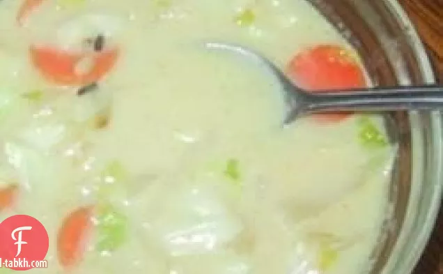 حساء الأرز البري بالكاري