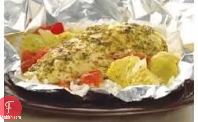 احباط حزمة الدجاج والخرشوف العشاء