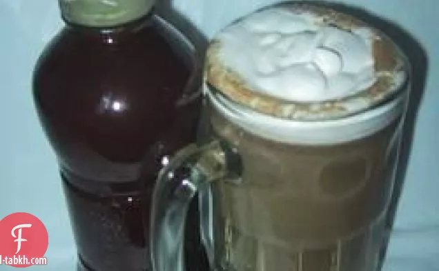 شراب لاتيه بالكراميل بالشوكولاتة