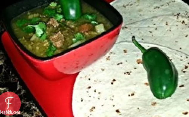 المكسيكي الأخضر شيلي الحساء