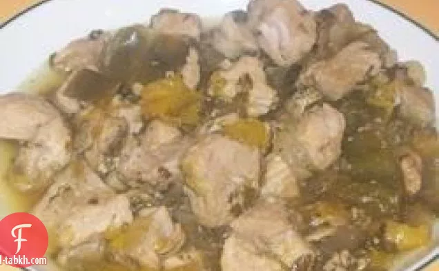 بيانكا الأخضر شيلي لحم الخنزير