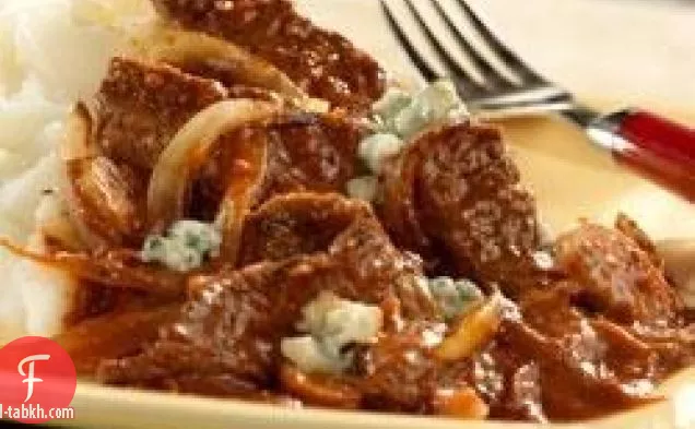 ستيك مع صلصة الطماطم جورجونزولا