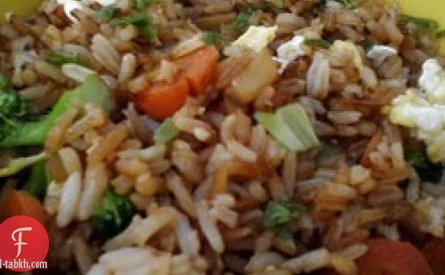 أرز مقلي نباتي