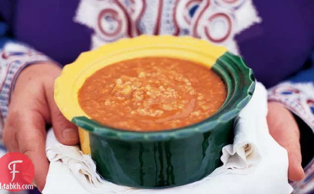 شوربة البرغل والفاصوليا
