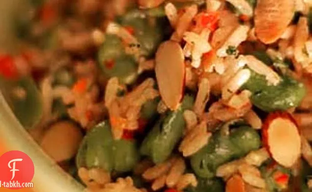 سلطة فافا والأرز مع صلصة الخل