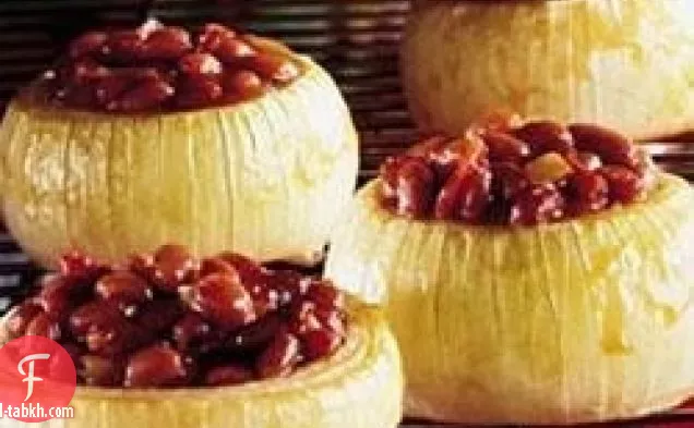 بصل مشوي على الطراز الريفي