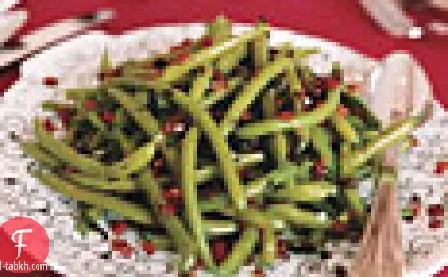 فاصوليا خضراء مع المريمية والبانسيتا