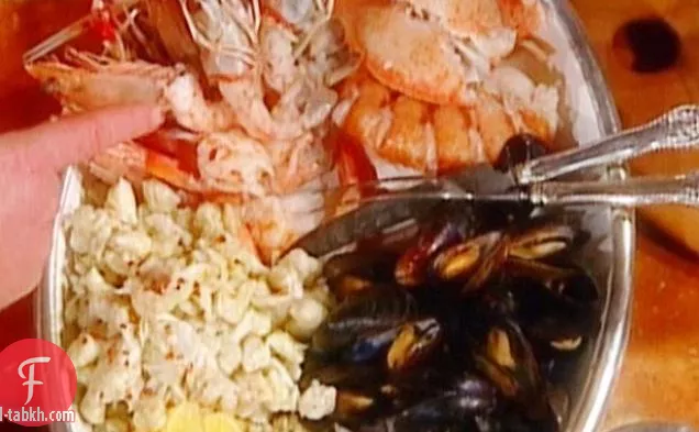 فاتح الشهية المأكولات البحرية في أسلوب فينيسيا: ميستو دي ماري علاء فينيزيانا