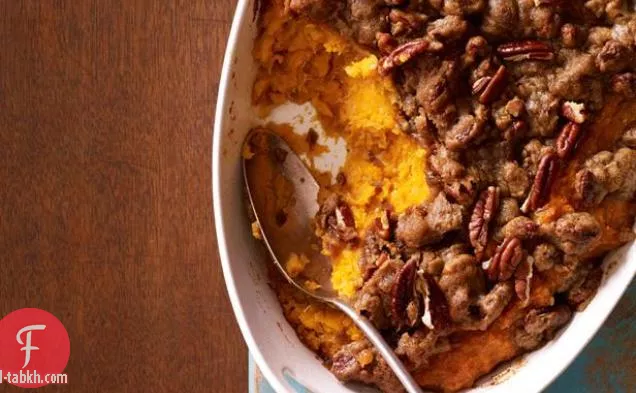 البطاطا الحلوة والموز مع العسل