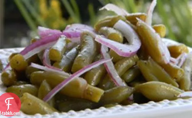 سلطة الفاصوليا الخضراء الباردة