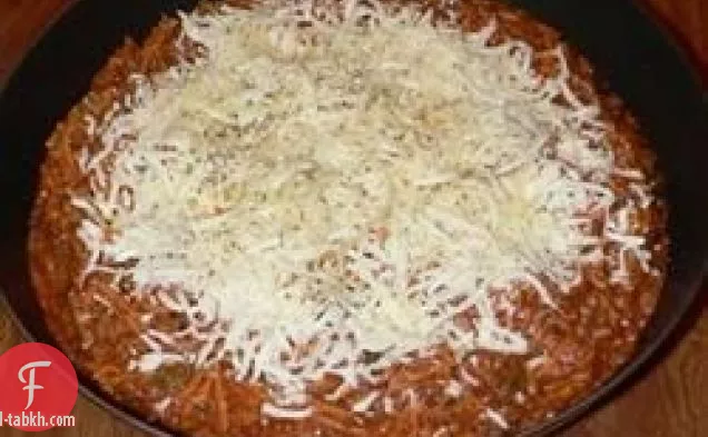 عشاء مقلاة السباغيتي