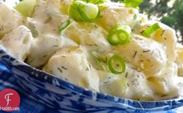 سلطة بطاطس سهلة مع الشبت