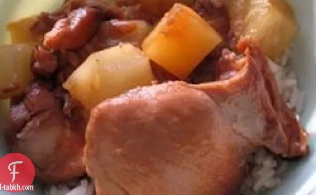 طباخ بطيء عسل ثوم دجاج