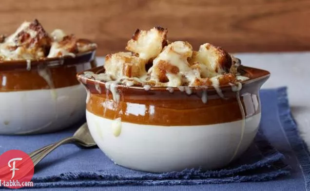 حساء البصل الفرنسي