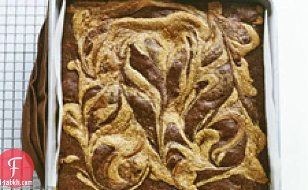 زبدة الفول السوداني دوامة الكعك