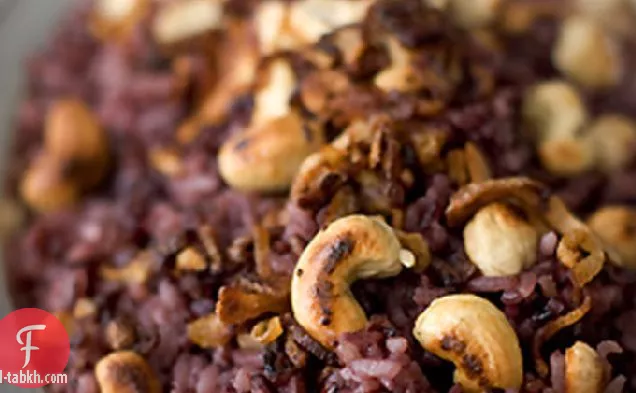 وصفة أرز جوز الهند بالياسمين الأرجواني
