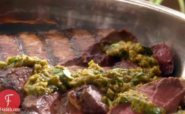 شرائح شريحة لحم الخاصرة