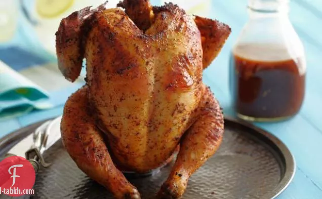 البيرة يمكن الدجاج مع صلصة الكولا الشواء