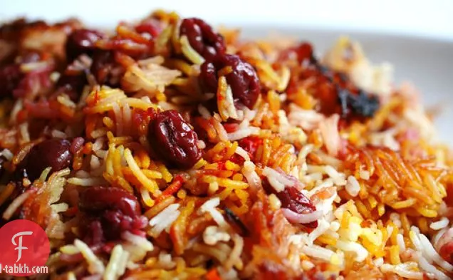 أرز الكرز والزعفران الفارسي