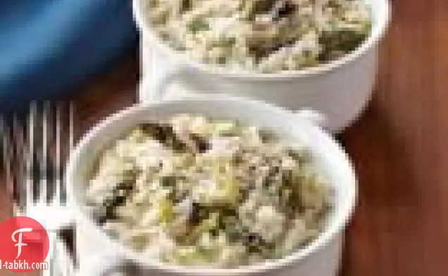 أكلة مخبوزة مع الهليون المشوي