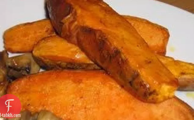 خبز البطاطا الحلوة العصي