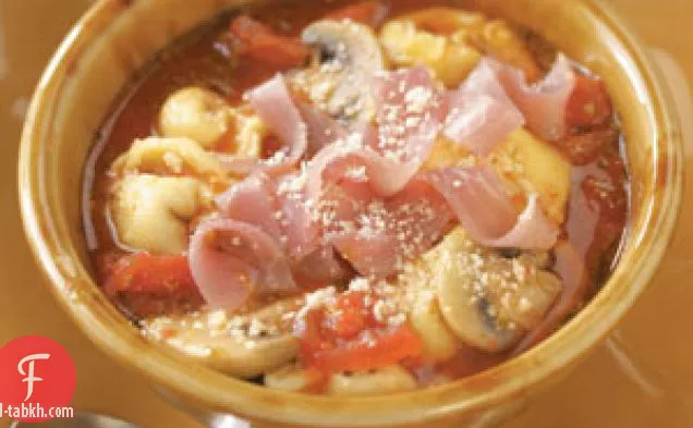 حساء التورتيليني الإيطالي