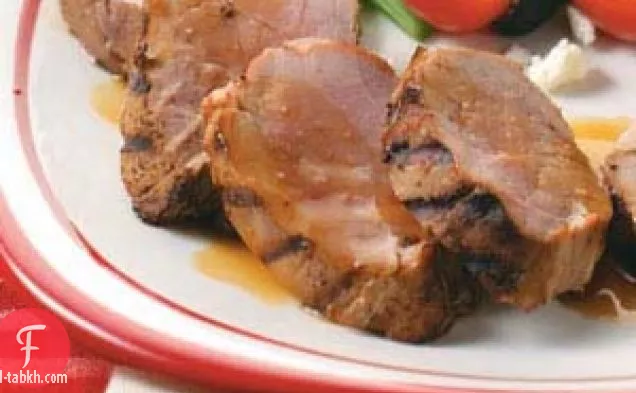 ترياكي والزنجبيل لحم الخنزير المتن