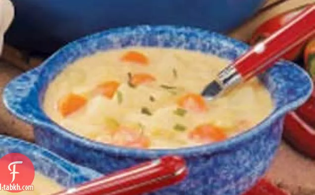 شوربة الخضار بالجبن