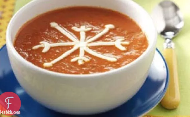حساء الطماطم ندفة الثلج