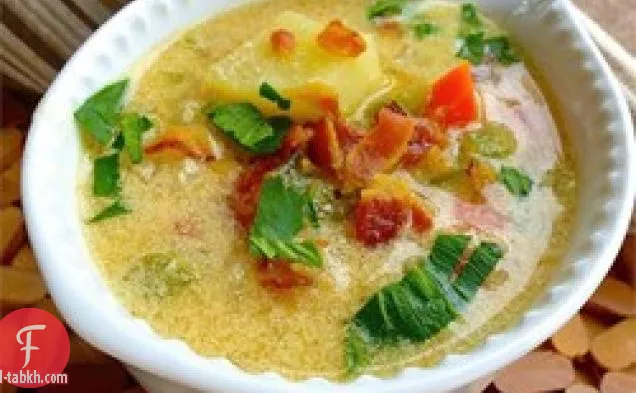 شوربة بطاطس كريمية