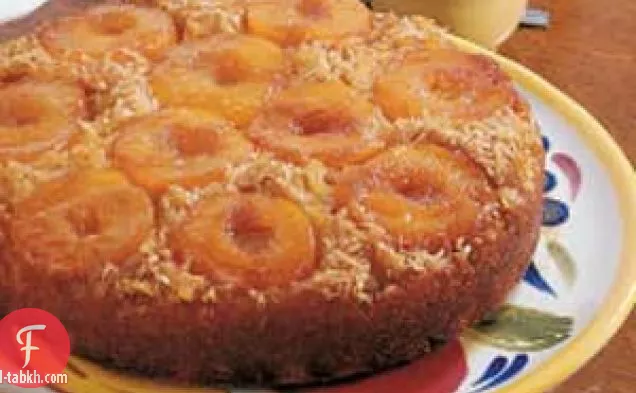 كعكة التفاح المتبلة رأسا على عقب