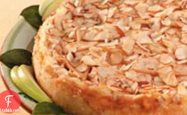 تشيز كيك اللوز والتفاح