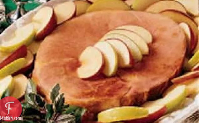خبز لحم الخنزير والتفاح