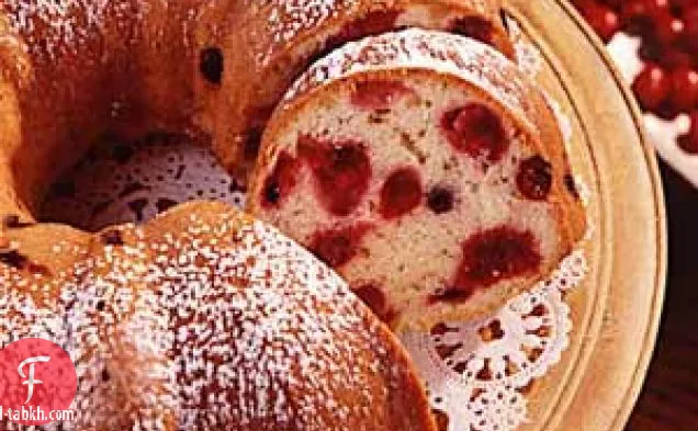 كعكة القهوة الغنية بالتوت البري