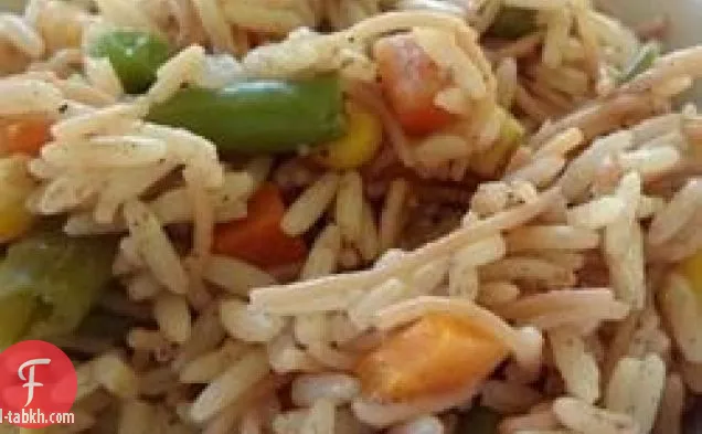 أرز مقلي بالخضروات