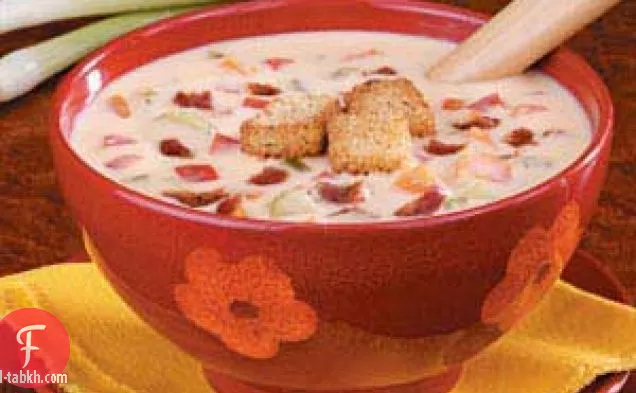 شوربة الجبن اللذيذة