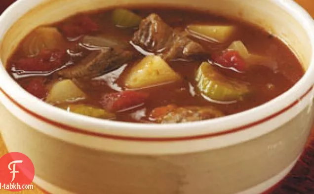 شوربة لحم البقر والسجق