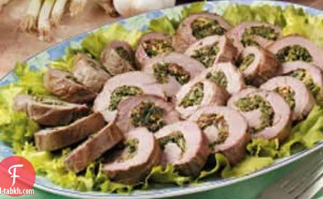 حلزونات السبانخ المتن