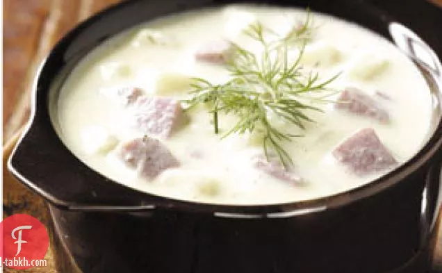 شوربة البطاطس بالجبن الكريمي