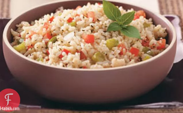 أرز الطماطم بالريحان