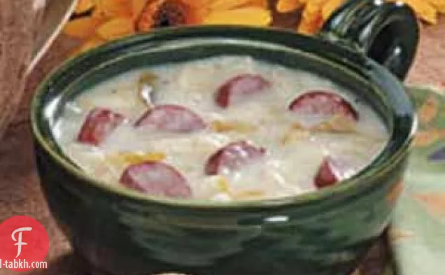 شوربة سجق الملفوف