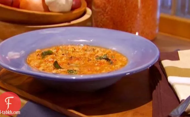 حساء الحمص المغربي المتبل