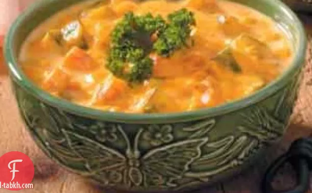 شوربة الجزر والكوسا