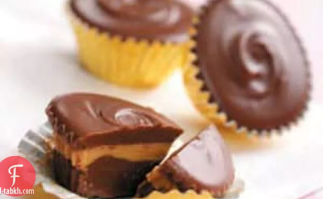 أكواب شوكولاتة زبدة الفول السوداني