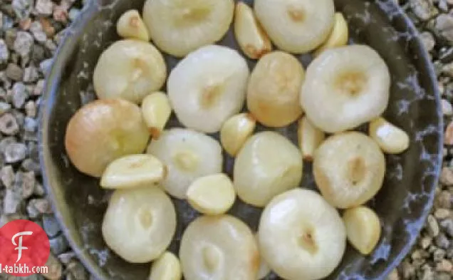 سيبولين مشوي البصل والثوم