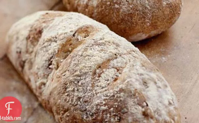خبز الكراث والجوز