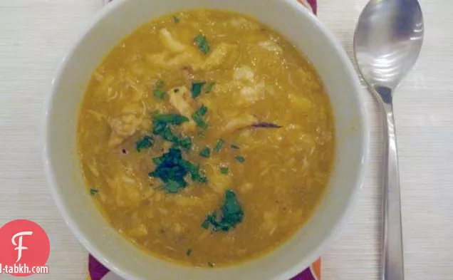 شوربة الجزر الأبيض وسرطان البحر