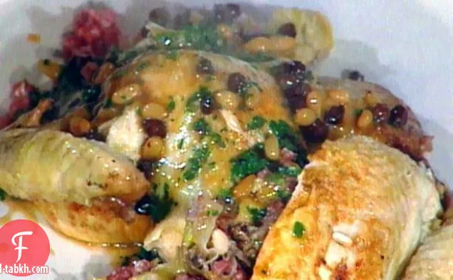 دجاج محشي مع الكراث (بولو إمبوتيتو أي بوري)