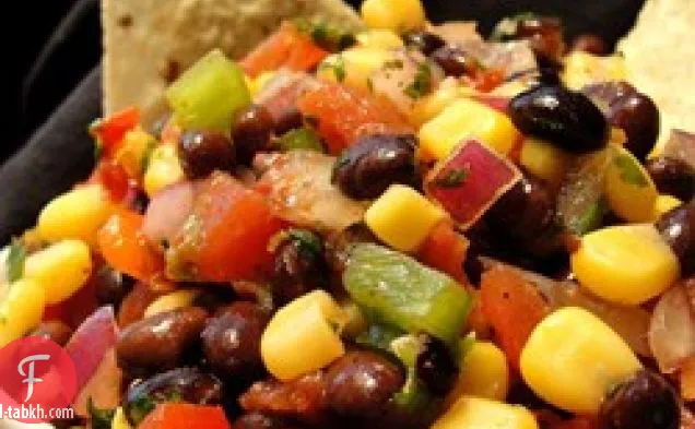 هيذر الكزبرة، الفاصوليا السوداء، وصلصة الذرة